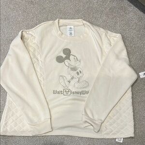 Disney White Mickey Mouse Sweatshirt